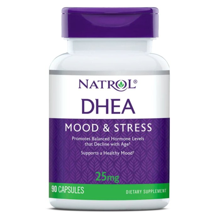 Дегидроэпиандростерон, 25 мг, DHEA, Natrol, 90 капсул