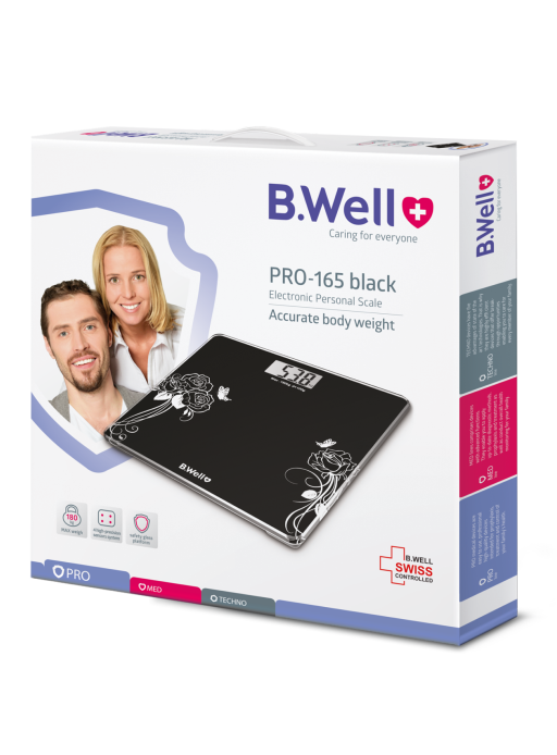 Електронні ваги B.Well PRO-165 Чорні