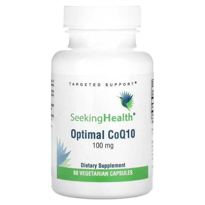 Коэнзим Q10, 100 мг, CoQ10, Seeking Health, 60 вегетарианских капсул