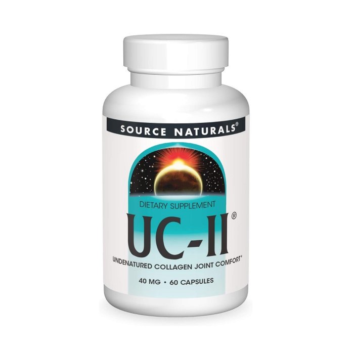 Коллаген неденатурированный тип II, UC-II, Source Naturals, 60 капсул
