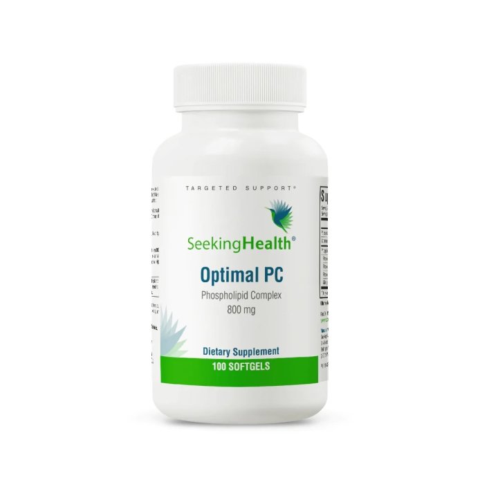 Комплекс фосфатидилхолина, 800 мг, Optimal PC, Seeking Health, 100 гелевых капсул
