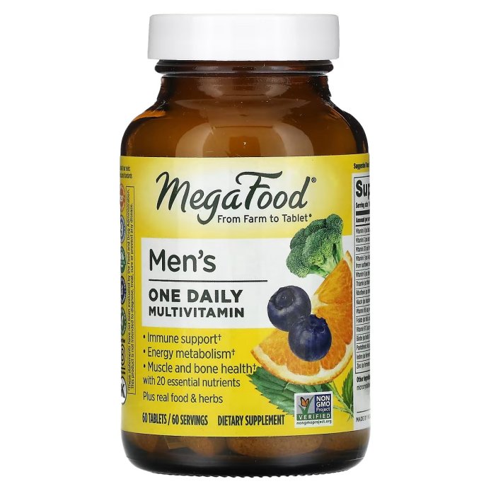Мультивитамины для мужчин, Men’s One Daily, MegaFood, 60 таблеток