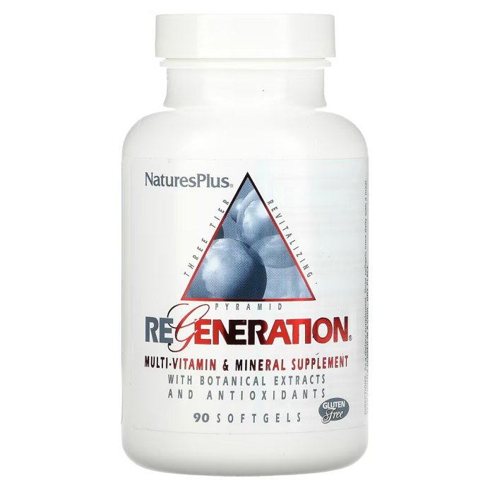 Мультивитамины и Минералы, Regeneration, Multi-Vitamin & Mineral Supplement, Natures Plus, 90 гелевых капсул