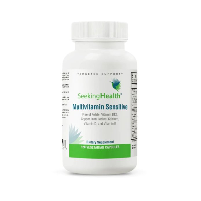 Мультивитаминный комплекс, Multivitamin Sensitive, Seeking Health, 120 вегетарианских капсул