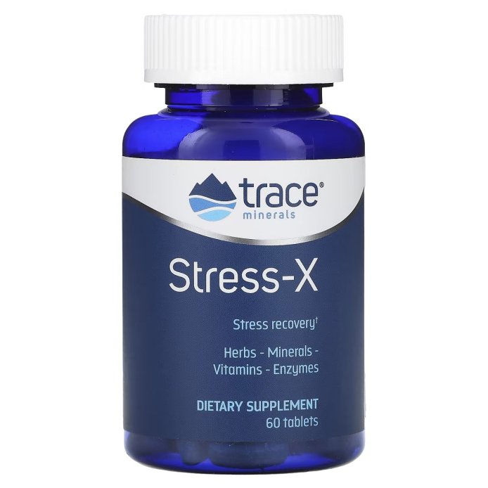 Восстановление и Защита от стресса, Stress-X, Trace, 60 таблеток